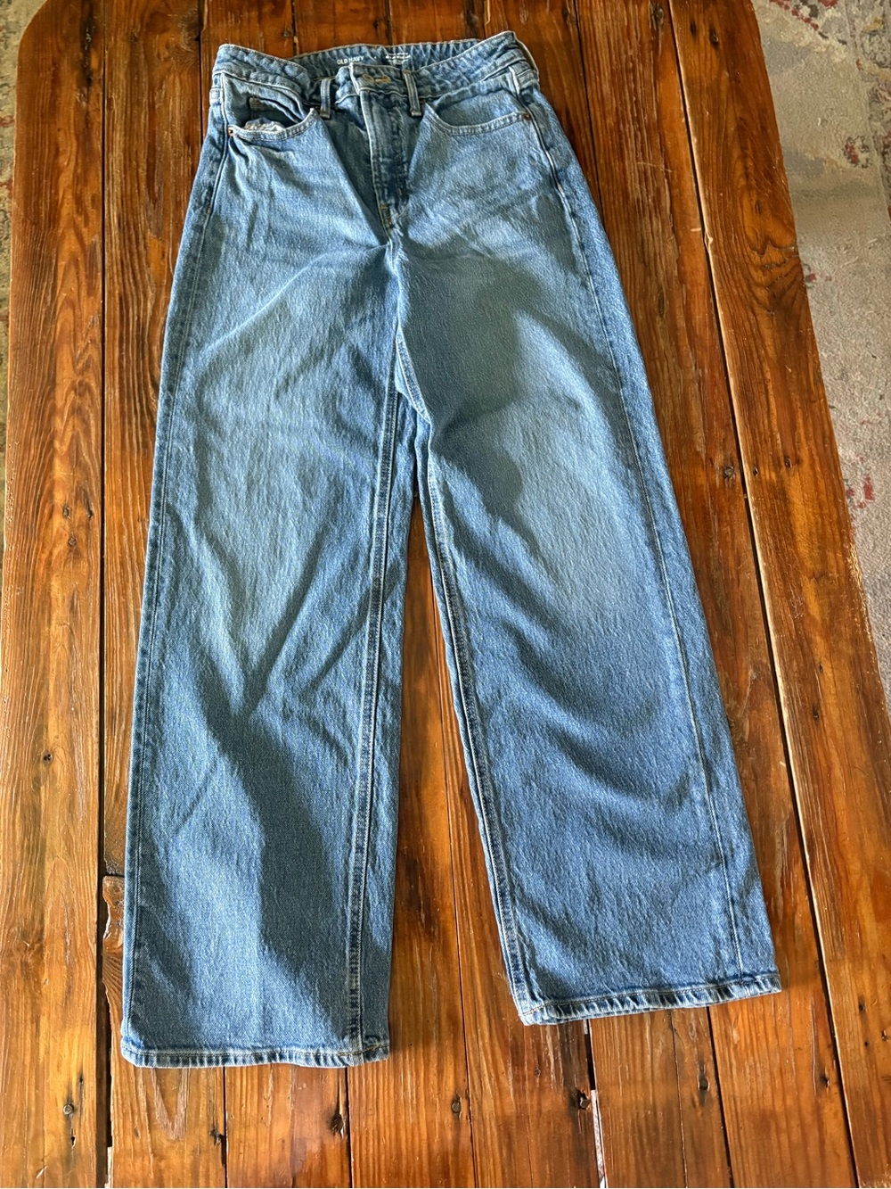 Old Navy Women's Light Blue Wide-Leg Jeans